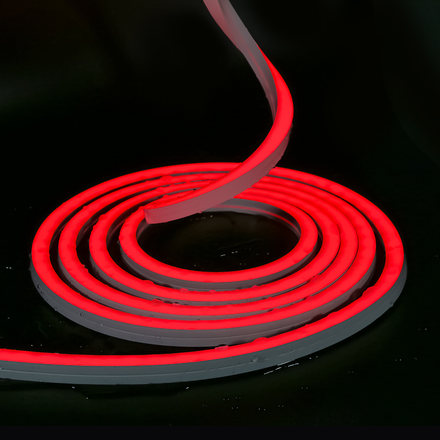 1616 flexible silicone rubber light strip, outdoor waterproof seamless splicing, one-piece extruded IP67 cultural tourism landscape step light strip full figure