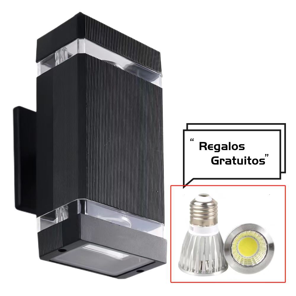 Outdoor waterproof upper and lower wall lamps, corridor and balcony waterproof wall lamps, simple courtyard lamps, villa exterior spotlights, corridor Item Picture