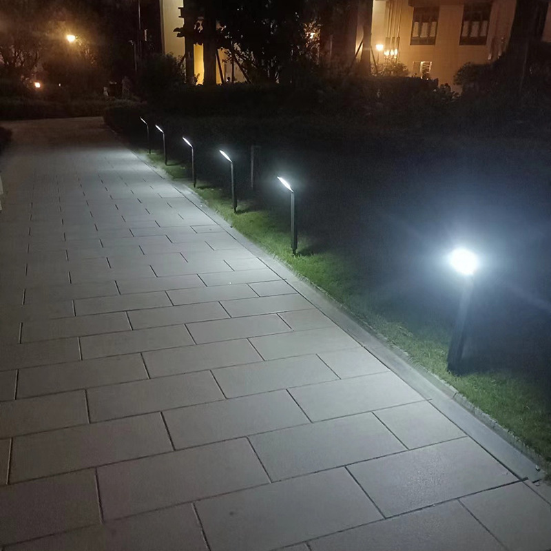 2024 New cross-border solar ground socket lamp, seven-character lamp, outdoor home, courtyard, villa, garden, landscape and lawn lamp Specification drawing
