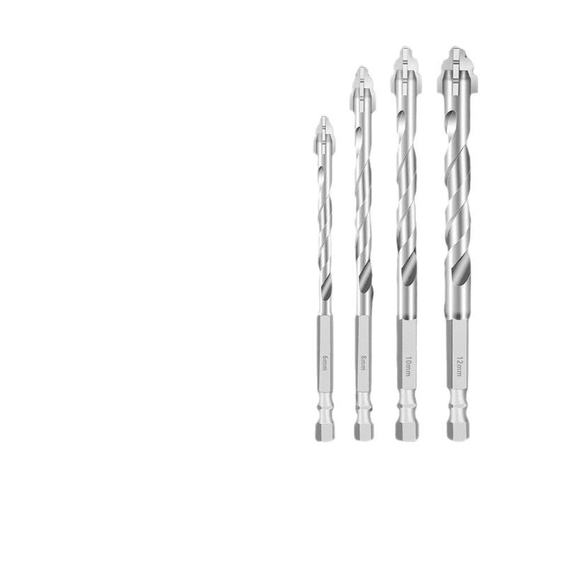 Wholesale of new four-edge sawtooth eccentric dry-drilling sawtooth drill bits for full tiles, ceramics, glass, marble, concrete, etc Item Picture