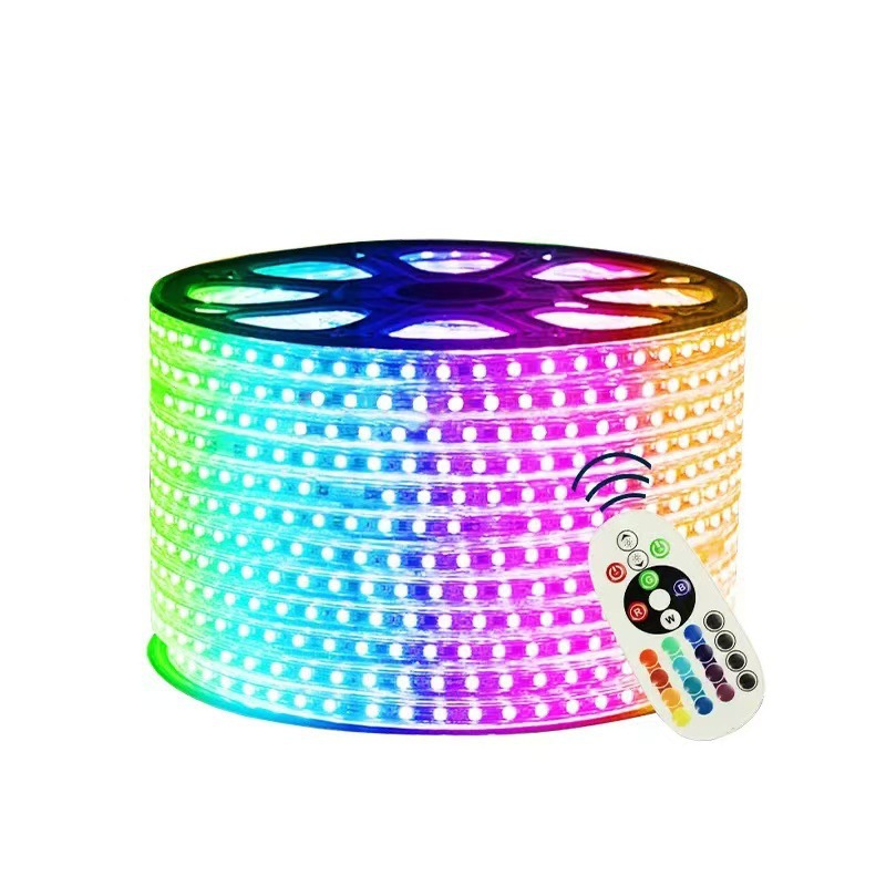 led color-changing light strips, outdoor waterproof seven-color running horse water flow light strips, adjustable color-changing color lights, signboard water flow lights Item Picture