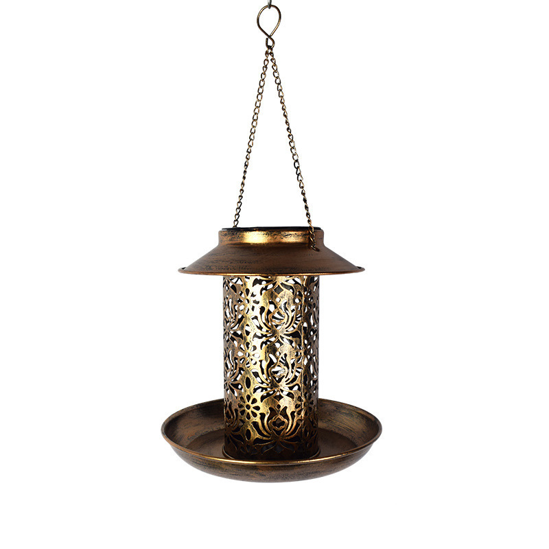 Bird feeders, solar outdoor lights, landscape lights, garden courtyard villa decoration, atmosphere feeders, Amazon cross-border Item Picture