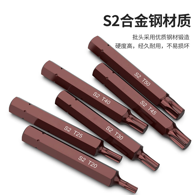 T-type six-flower screwdriver, short and long screwdriver heads, S2 sleeve screwdriver heads, impact leather screwdriver heads Application Scenario