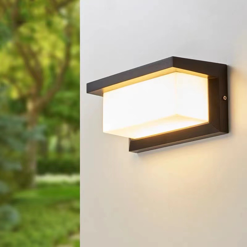 Outdoor wall lamps, waterproof villa courtyard lamps, exterior wall lamps, balcony, staircase, corridor infrared sensor new outdoor wall lamps Specification drawing