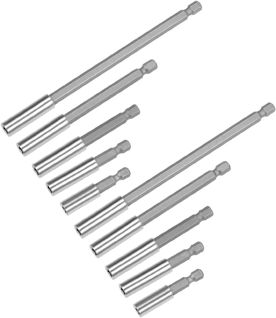 The extension rod of the screwdriver bit is stiffened by 1/4, with a magnetic air screwdriver bit connection rod, an extended sleeve rod, an electric screwdriver bit, and an air screwdriver nozzle Item Picture
