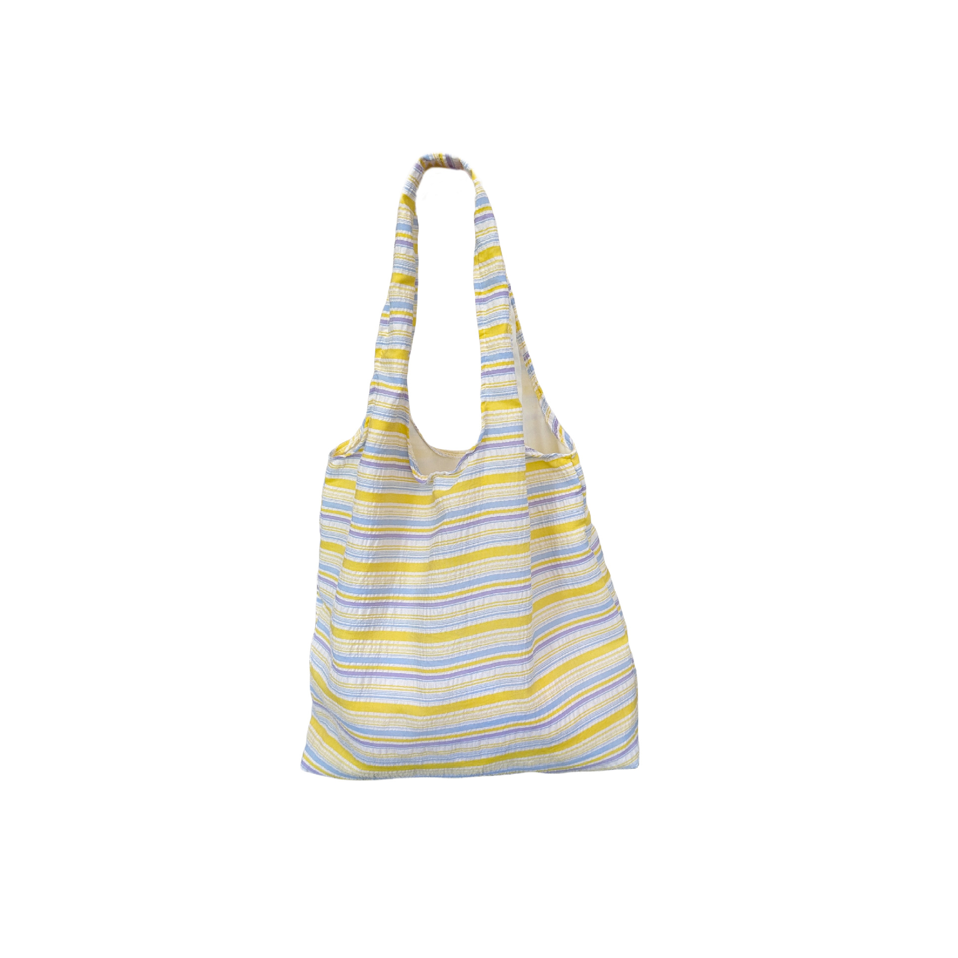 4597 Dopamine striped large-capacity vest, underarm bag, student schoolbag for class, casual summer handbag Item Picture