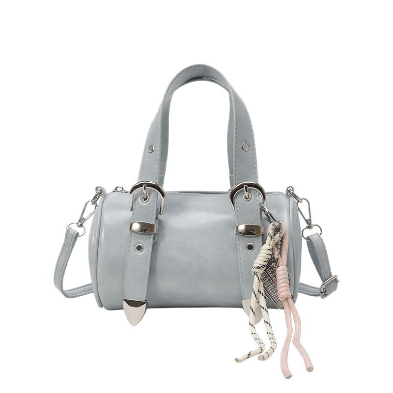 Retro and fashionable hand-held cylindrical bag for women, 2025 new style casual and high-end crossbody bag, stylish and versatile single-shoulder bag Item Picture