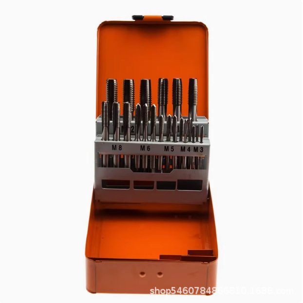 Steel Shield S133002 32-piece set metric high-speed steel tap thread assembly S133001 21-piece set M12 Specification drawing