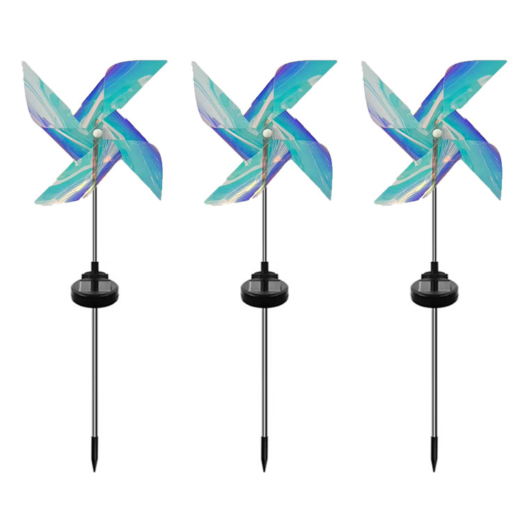 Hot-selling LED sun lamps, windmill ground insert lights, new cross-border outdoor decorative lawn, garden and courtyard ground insert lights Item Picture