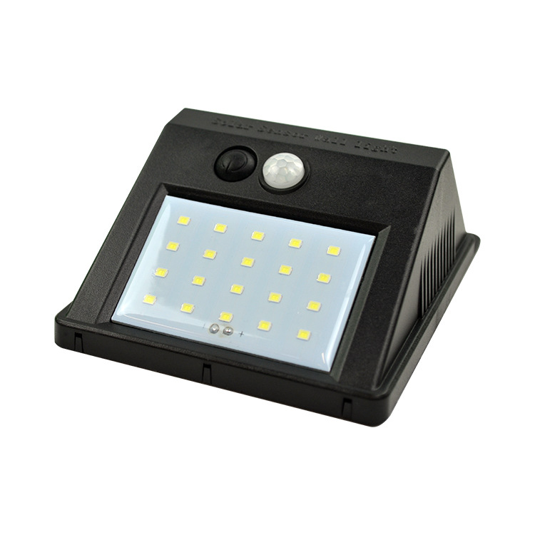 Solar human-sensing wall lamps, outdoor garden and courtyard lamps, new rural waterproof outdoor fence wall lamp manufacturers Specification drawing