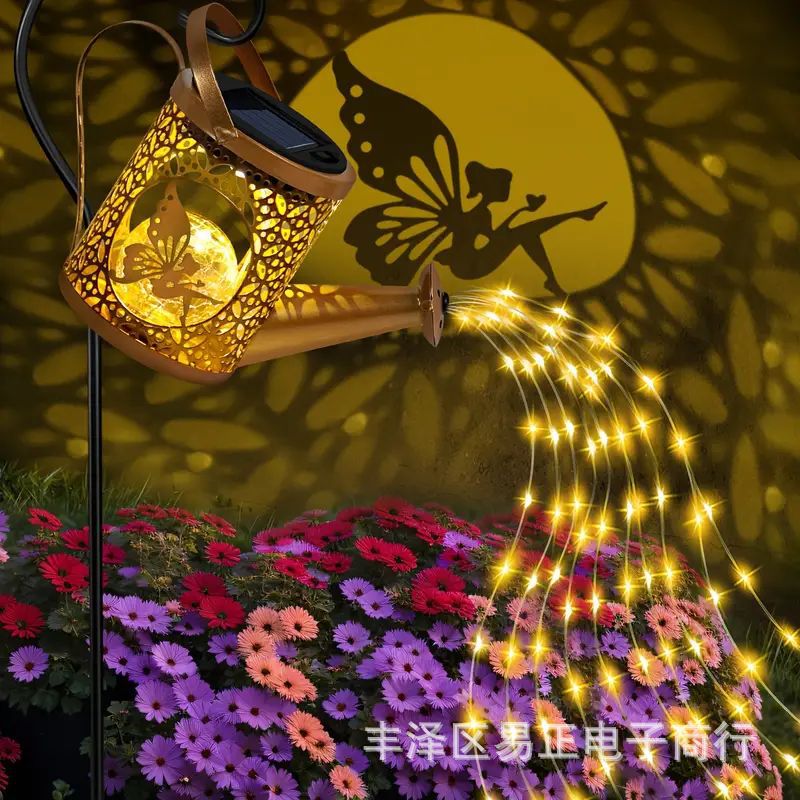 New solar water bottle lamp, solar angel water bottle, garden decorative lamp, party decorative luminous lamp full figure