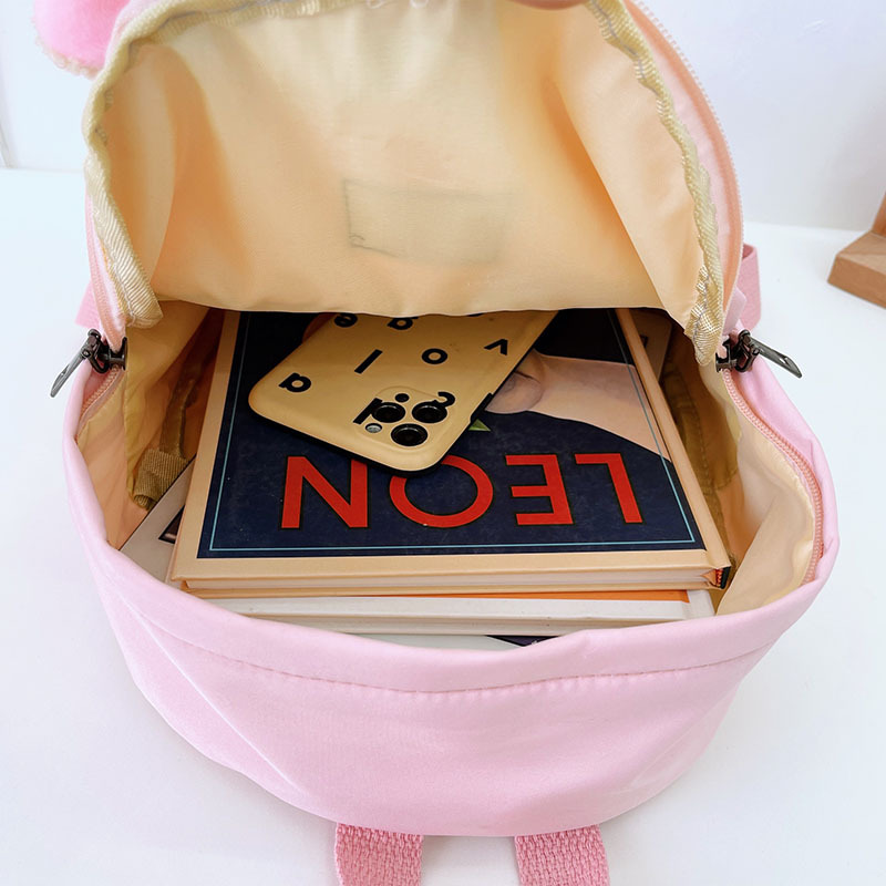 New stylish children's backpacks, Korean-style cute checkered bear backpacks for boys and girls, and adorable baby travel bags Item Picture