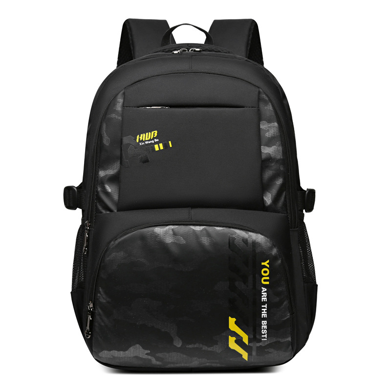 The manufacturer wholesales new types of backpacks for primary and secondary school students, large-capacity backpacks, casual and simple schoolbags for boys and girls in junior high school Item Picture
