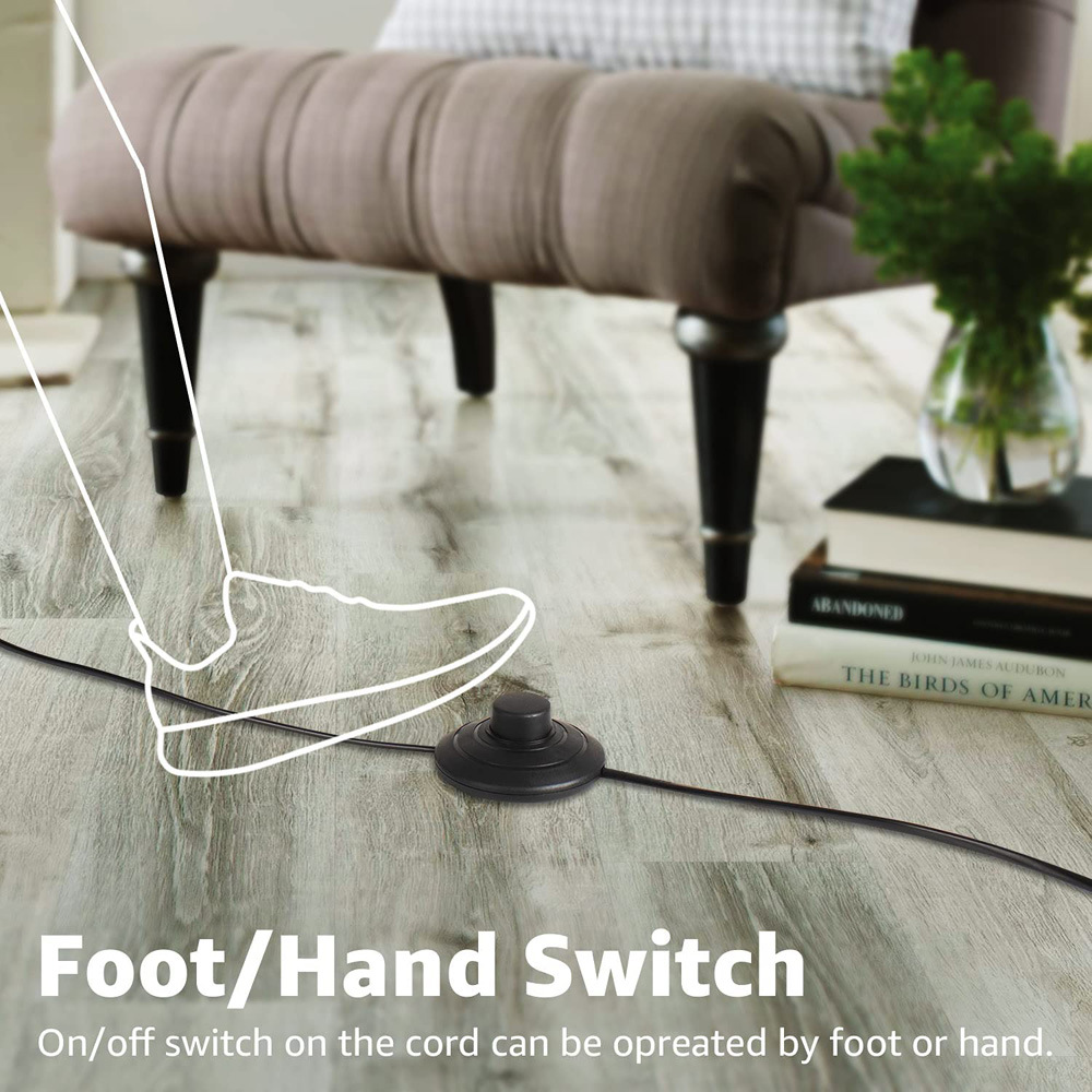 Foot-operated switch led ground socket light, US standard plug, 1.8-meter indoor plant spotlight, background wall, stroke decoration lighting Application Scenario