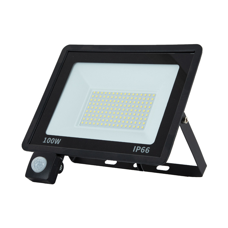 led sensor floodlights, small apple floodlights, outdoor courtyard ultra-thin floodlights, advertising square lighting lamps Item Picture