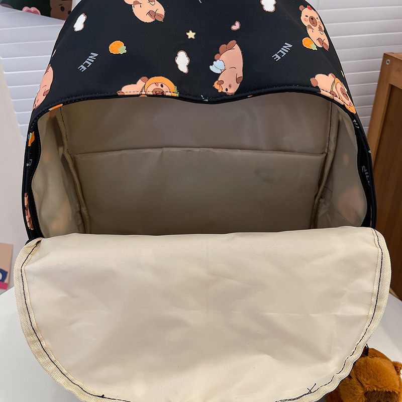 The new printed cartoon children's backpack is casual and versatile. It is a large-capacity backpack for primary and secondary school students and junior and senior high school students Application Scenario