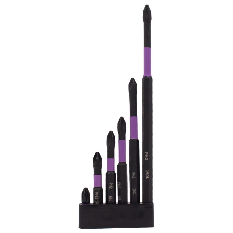 Impact-resistant screwdriver bit, strong magnetic screwdriver bit, short and long set, split head, cross screwdriver bit, electric screwdriver bit, magnetic screwdriver bit Item Picture