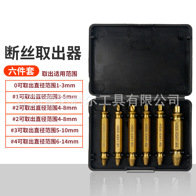 Cross-border 4pcs double-ended screw remover, household removal tool, screwdriver, double-ended remover undefined