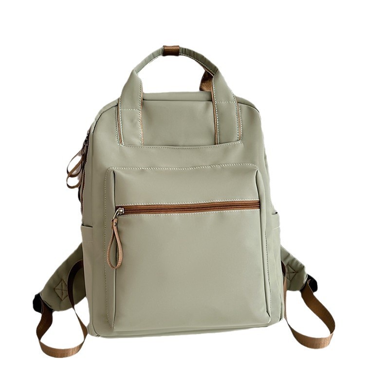 Japanese-style warm-colored commuter bags, large-capacity backpacks, backpacks, computer bags, men's and women's schoolbags, casual and fashionable travel bags Item Picture