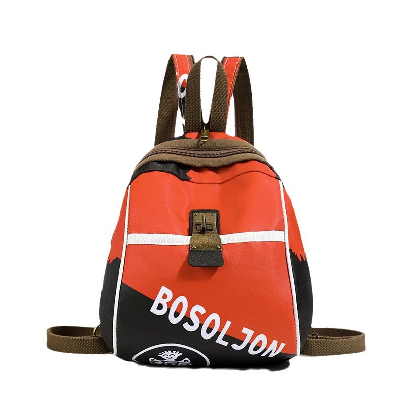 Student urban simple casual bag, versatile backpack, Korean-style commuter style ins bag chest, multi-functional color-blocking backpack Item Picture
