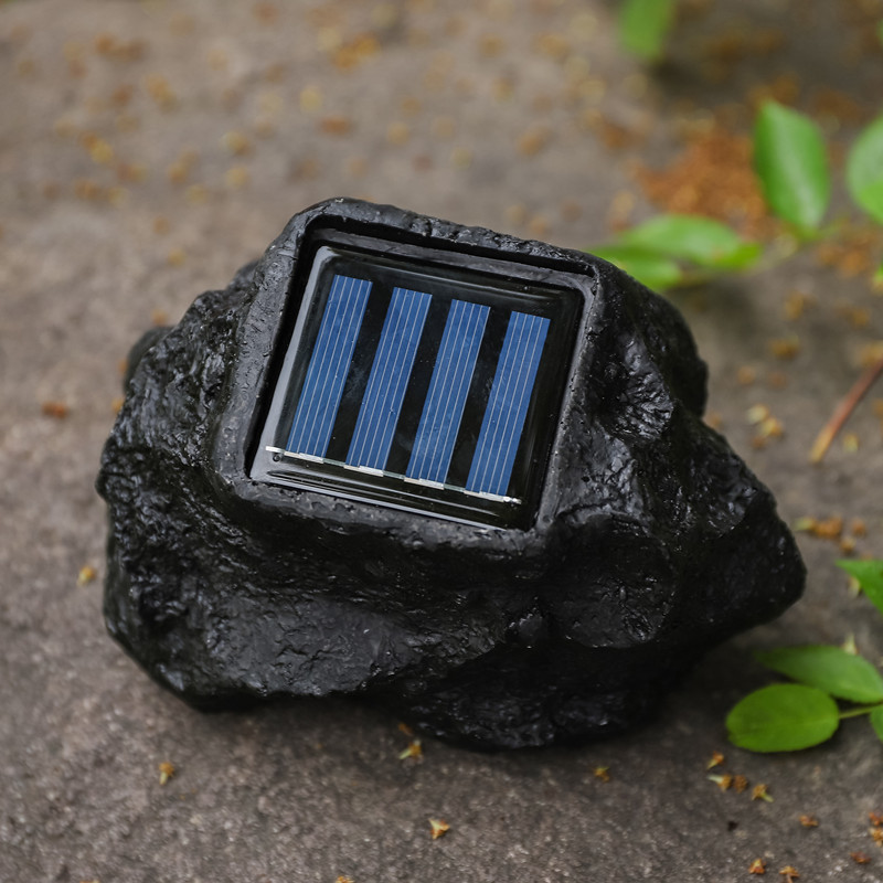 Cross-border solar stone lamps, outdoor lawn decorative lighting, courtyard spotlights, solar simulation stone lamps Specification drawing