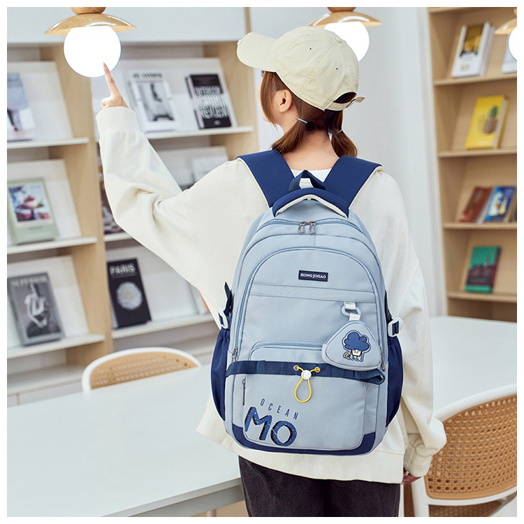 New fashionable backpacks for girls, large-capacity backpacks for junior high school students, high appearance level, durable backpacks wholesale Specification drawing