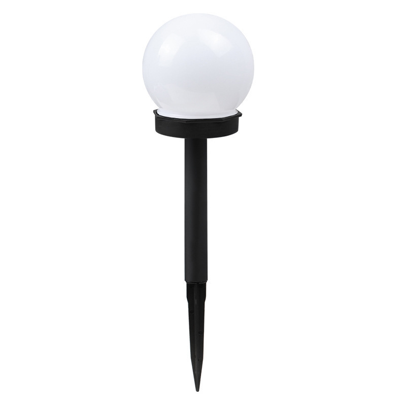 Solar lawn light, round ball, white LED lawn light, courtyard garden, park, outdoor solar lawn light Item Picture