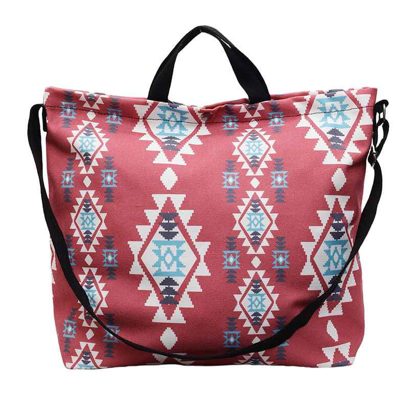 The new Bohemian-style hand-held tote bag for foreign trade is a super popular fabric bag, single-shoulder bag and large-capacity crossbody bag Item Picture