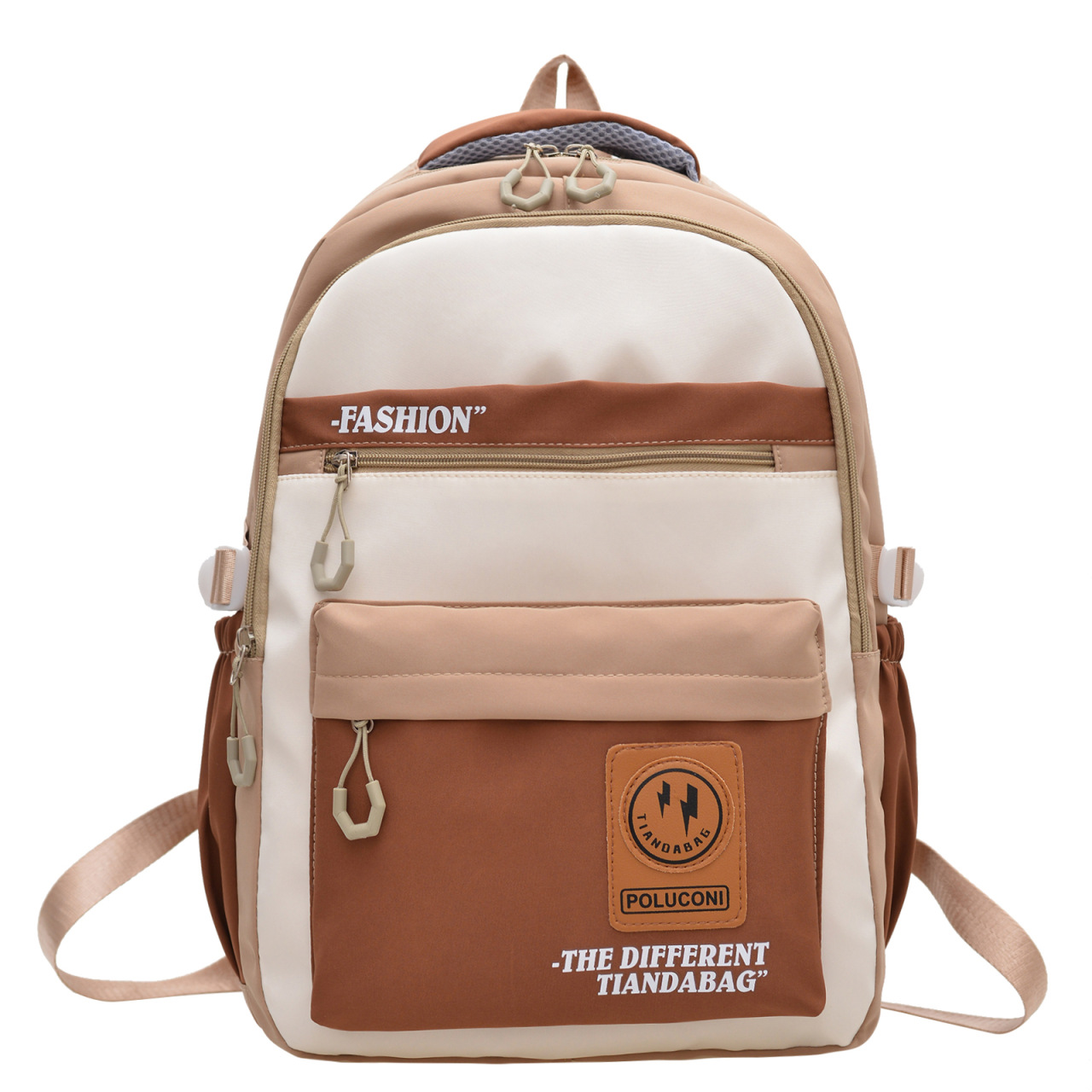 Korean-style simple and fresh backpack for junior high school, senior high school and primary school students, lightweight and load-reducing schoolbag, casual travel backpack for women Item Picture