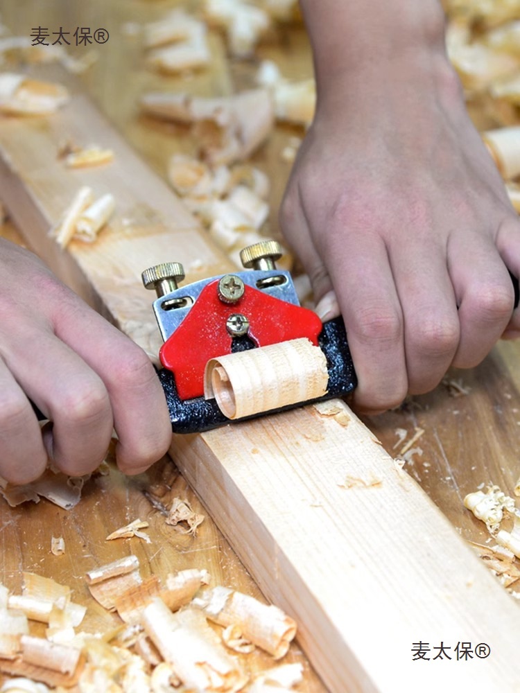 Woodworking planes, a complete set of carpenter tools, a full set of decoration tools, bird planes, woodworking planes, hand planers, manual planers, home Mactaibao Item Picture