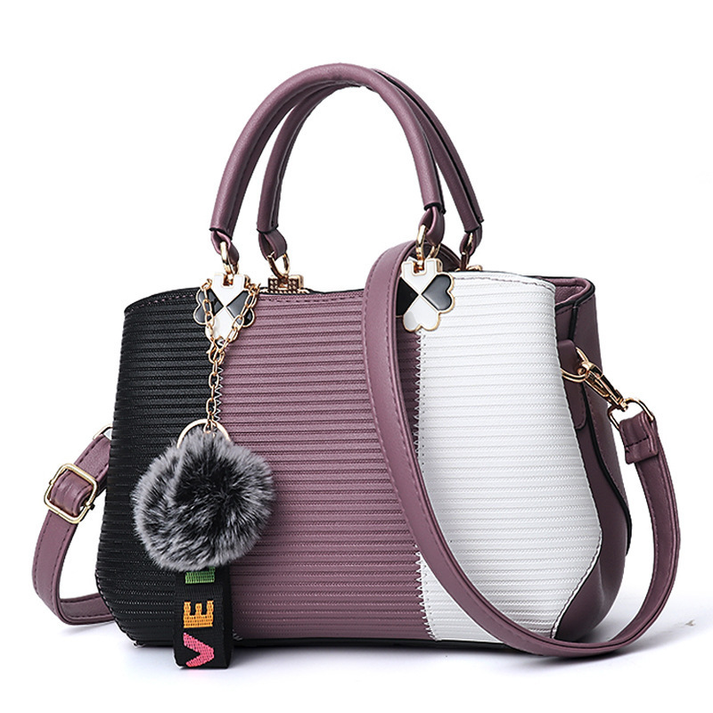 The 2022 new style of patchwork crossbody bag for women, a trendy Korean-style elegant single-shoulder bag, and a fashionable handbag for women details Picture
