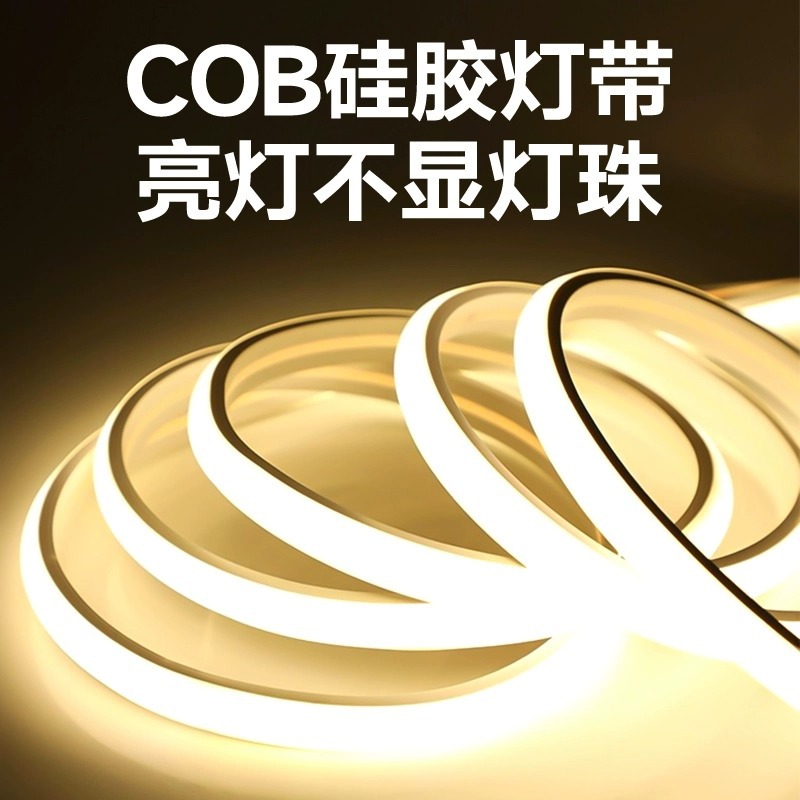 cob waterproof light strips for outdoor terrace exterior wall decoration, atmosphere lighting, courtyard outdoor camping linear led soft light strips details Picture