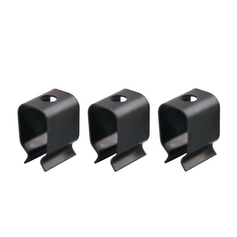The wire pressing spring plate hole is fixed, the screw hole is fixed, the spring plate is elastic, the spring steel band is stainless steel spring plate Item Picture