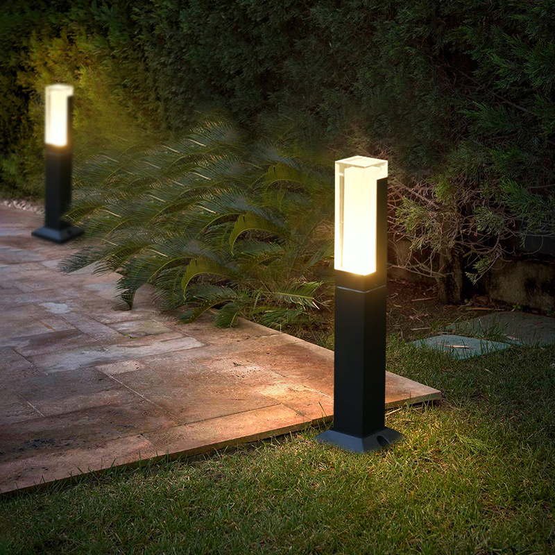 Outdoor acrylic lawn lights, led waterproof landscape courtyard lights, outdoor corridor garden and villa ground insert grass lights details Picture
