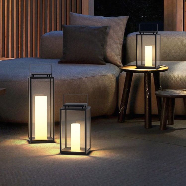 Villa lawn lights, outdoor solar lights, courtyard lights, ambient lights, floor lights, waterproof garden lights, outdoor exposed table lights Specification drawing