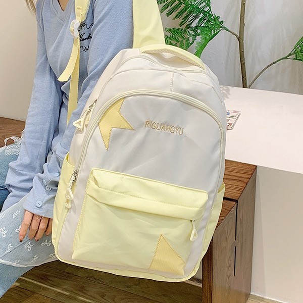 Japanese-style large-capacity schoolbag for girls, high school students, college students and junior high school students, suitable for campus use. Fresh and cute Korean forest-style backpack full figure