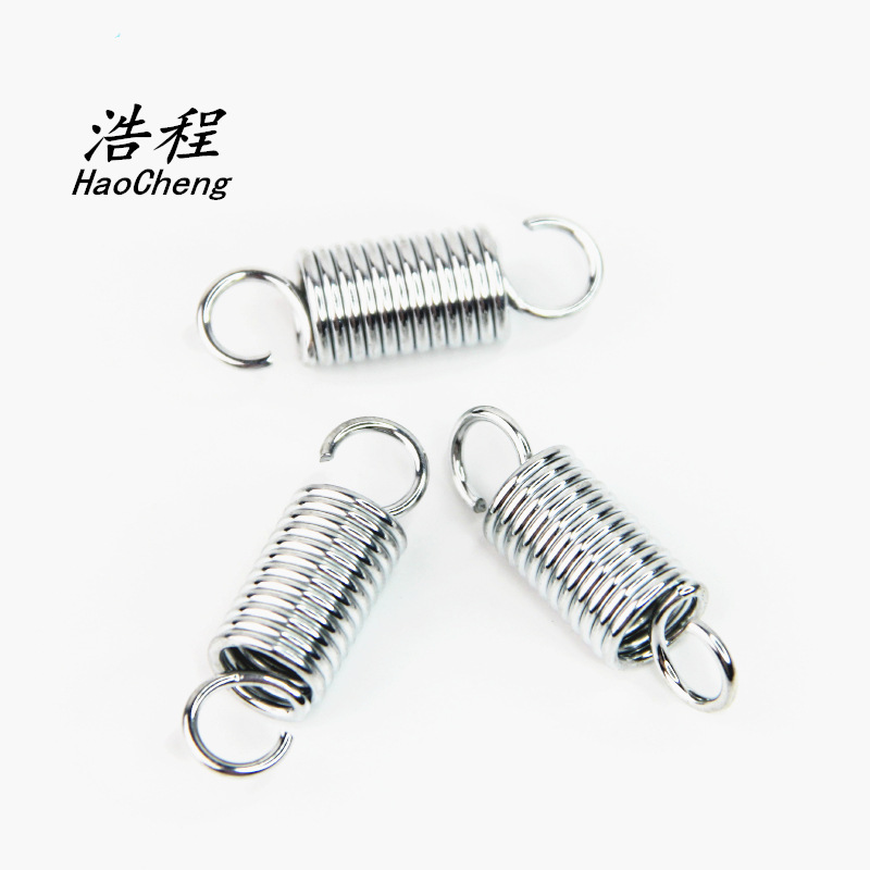 Supplying stainless steel double-hook tension springs, 304 tree brand fixed tension long tension springs, non-standard open small tension springs Specification drawing