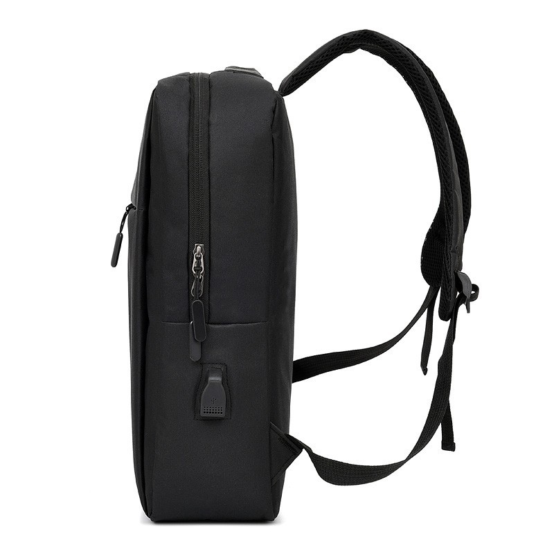 Wholesale logo printed cross-border simple backpacks, new simple usb backpacks, men's and women's casual business computer bags Item Picture