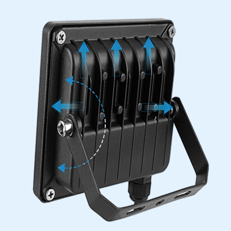 Cross-border supply of 15W Bluetooth floodlights, app floodlights, outdoor courtyard advertising, villa stage Bluetooth floodlights Application Scenario