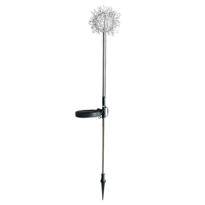 led solar energy type aluminum wire dandelion plug-in outdoor waterproof luminous aluminum wire ball lamp, courtyard garden lawn lamp Item Picture