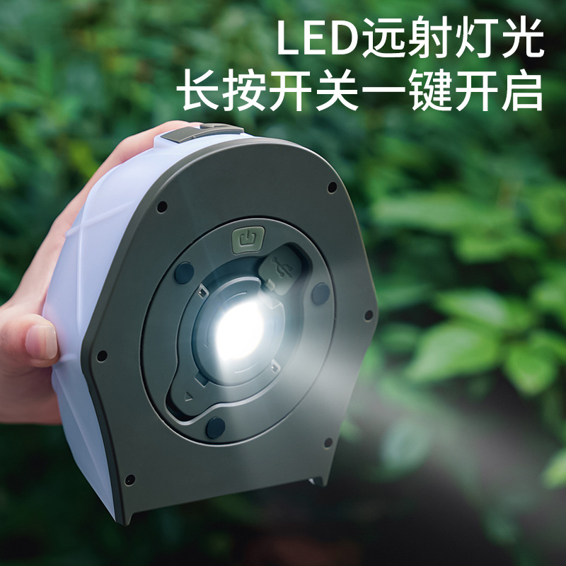 New cross-border outdoor multi-functional camping atmosphere light, charging, multi-speed adjustment, string light, long battery life, waterproof tent light Specification drawing