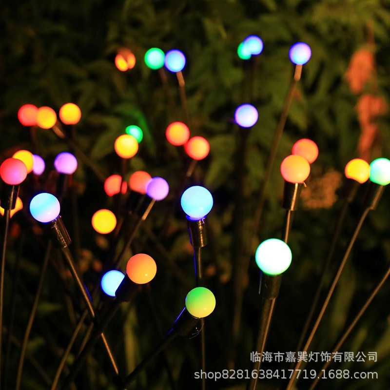 Solar outdoor garden lights, LED firefly lights, ground insert lights, lawn lights, decorative lights, string lights, ambient lights Application Scenario