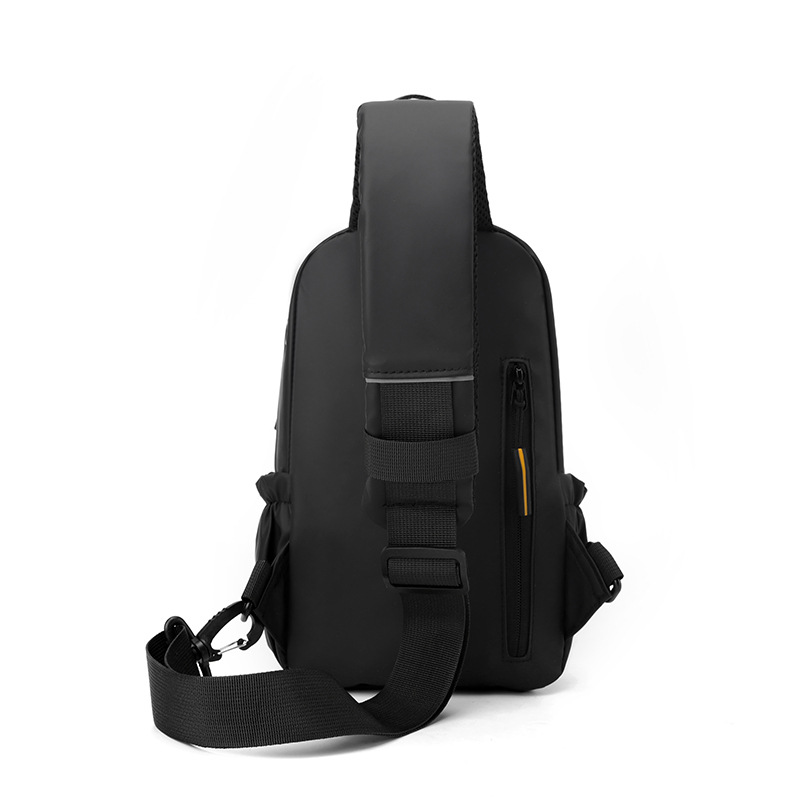 New simple and trendy chest bag, high school and college students' casual daily large-capacity crossbody bag, outdoor travel single-shoulder bag Specification drawing