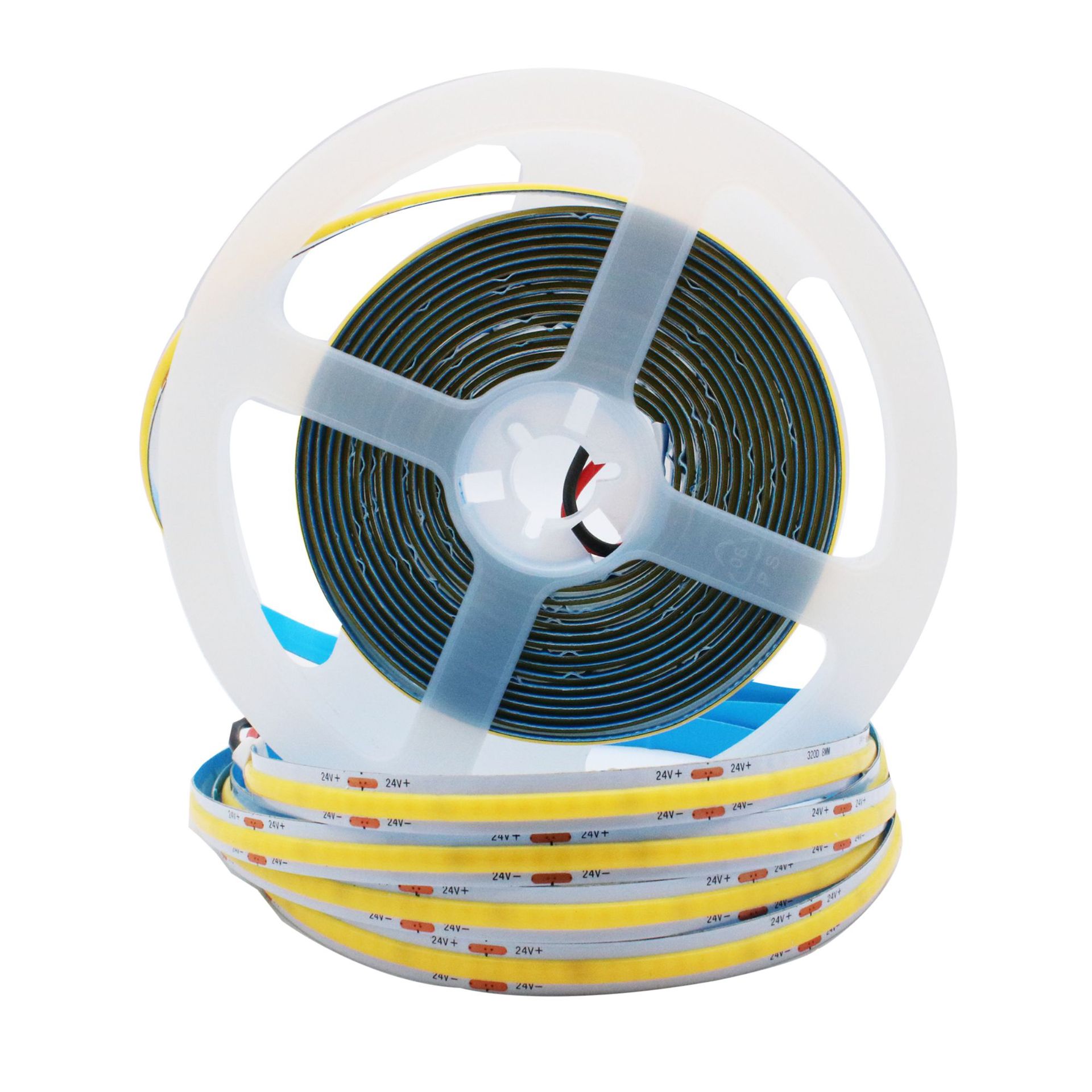 Low-voltage light strip cob imported flip-chip, high brightness, high color rendering, resistant to bending, no light spot, essential for home decoration and hotels Item Picture