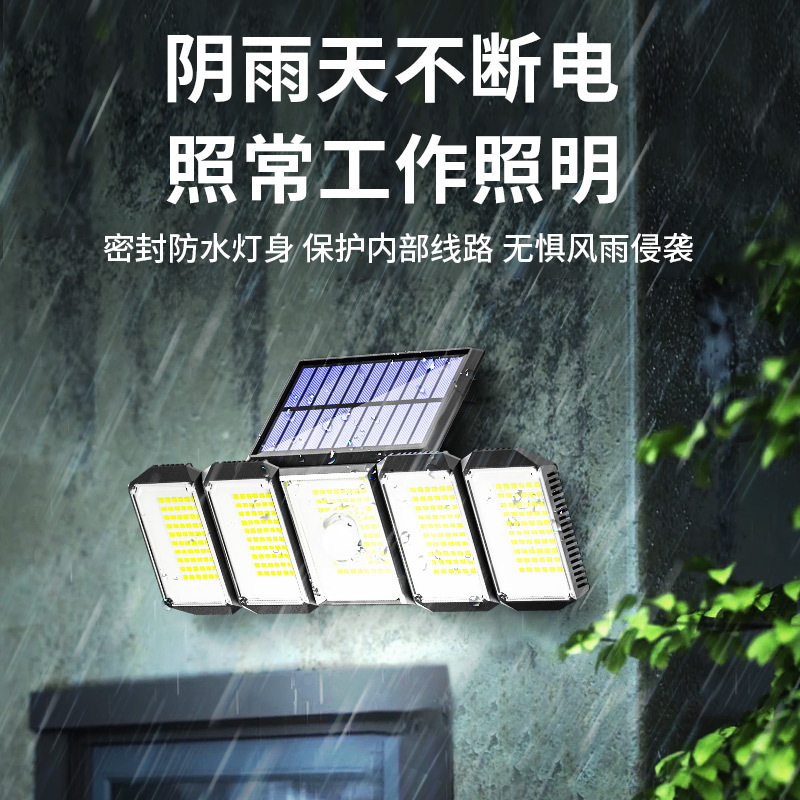 Cross-border new solar lamps, outdoor garden lamps, human-sensing garage street lamps, household fence solar wall lamps Application Scenario