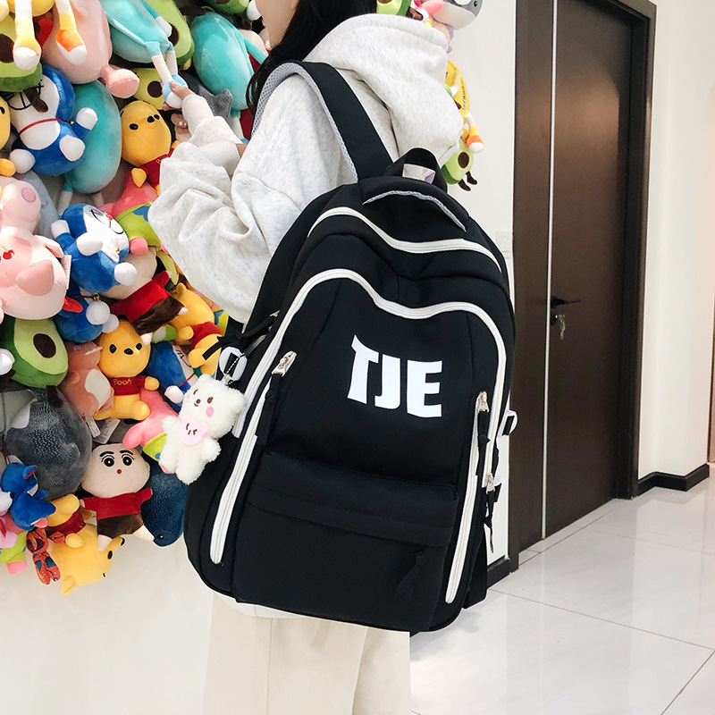 Large-capacity schoolbag, ins style, retro, high appearance level, high school student backpack, junior high school student and college student computer backpack Specification drawing