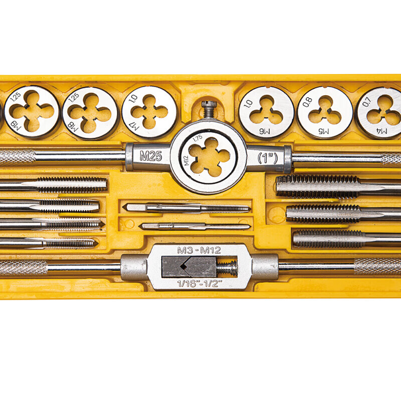Deli DL0028 Tap and Die Combination Set, manual die, tap, tap, metal tapping tools Application Scenario