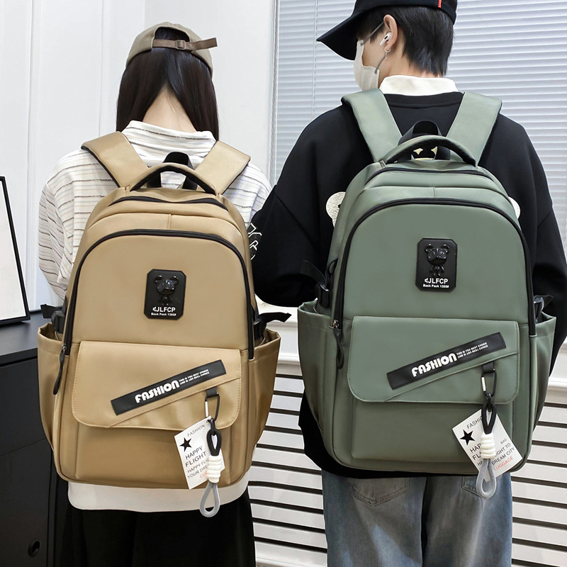 Cross-border junior high school backpacks for college students in grades three to six, backpacks for primary school students, male high school men, large-capacity backpacks details Picture