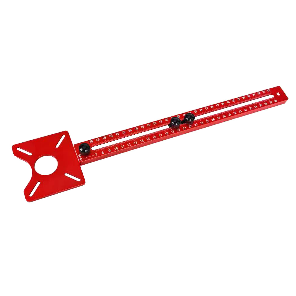 Cross-border extra-thick aluminum alloy woodworking auxiliary circular hole opener, circular hole milling, adjustable slotting and positioning tool Item Picture