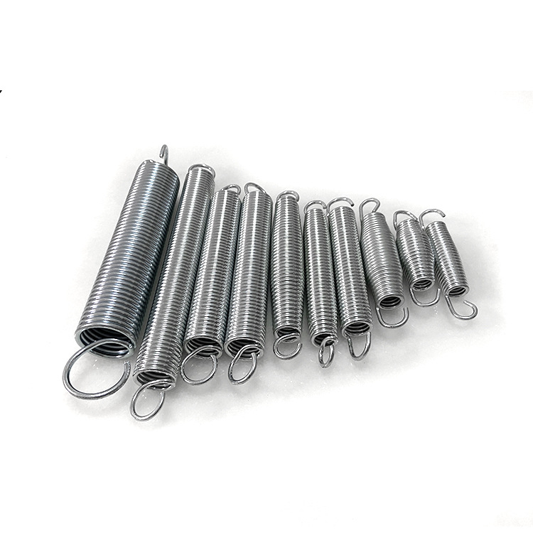 201 304 stainless steel tension spring, galvanized tension spring, hardware tools, cylindrical helical tension spring Item Picture
